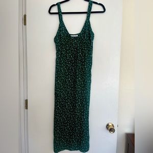 Reformation Lynda Midi Dress Rosemarie Floral Green sz 6